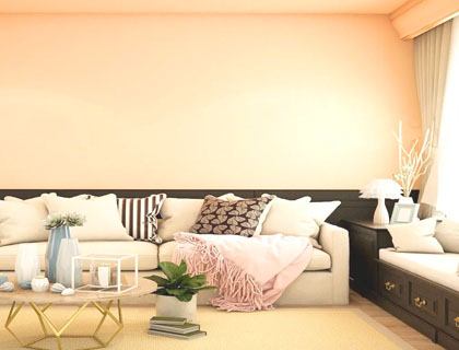 Living room warm colors