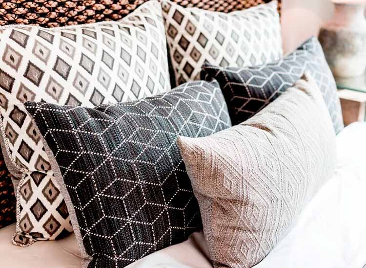 Textured pillows