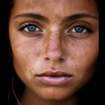 Female faces of different races